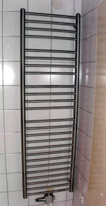 Edelstahl INOX Handtuchheizkörper Heizköper 50 x 113 cm