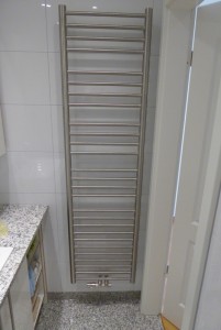 Edelstahl INOX Handtuchheizkörper Heizköper 50 x 185 cm